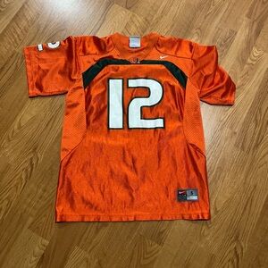 Miami Hurricanes Football Jersey by Nike Youth Boys Size: Small (8 - 10)